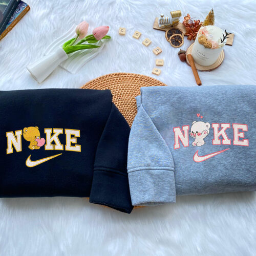 Mocha and Milk Bear – Embroidered Shirt