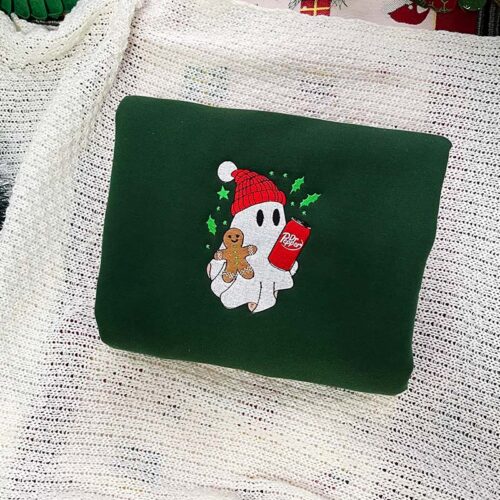 Boo Christmas Drinks – Embroidered Sweatshirt/Hoodie/T-shirt