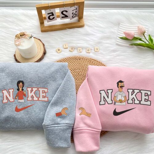 Linda Belcher & Bob Belcher (Bob’s Burgers) – Embroidered Sweatshirt