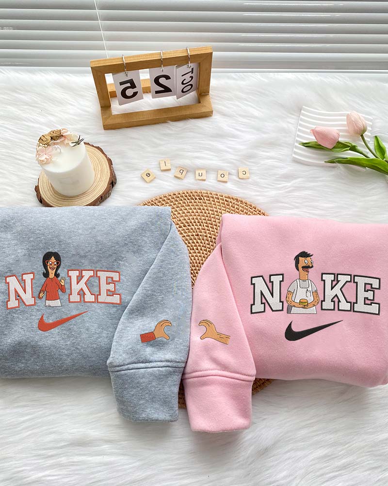 Linda Belcher & Bob Belcher (Bob’s Burgers) – Embroidered Sweatshirt Linda Belcher & Bob Belcher (Bob’s Burgers) – Embroidered Sweatshirt