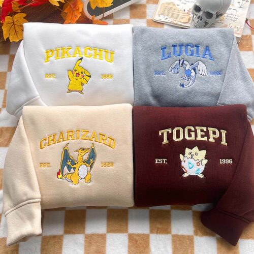 Pokemon – Embroidered Sweatshirt/Hoodie/T-shirt
