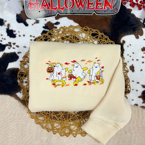 Pumpkin Bear Halloween Collection – Embroidered Sweatshirt/Hoodie/T-shirt
