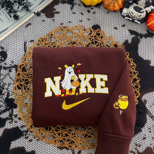 Stitch & Winnie the Pooh ver Halloween – Embroidered Sweatshirt/Hoodie/T-shirt