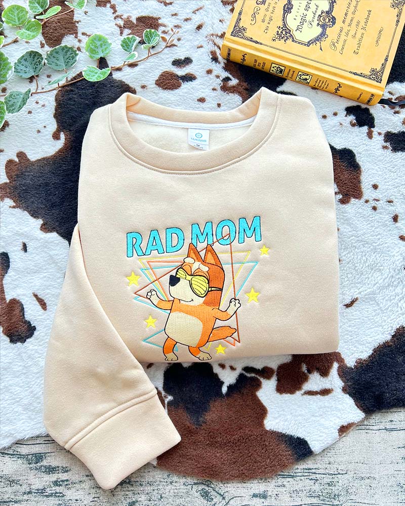 Rad Mom Rad Dad ( Bluey Family) – Embroidered Shirt Rad Mom Rad Dad ( Bluey Family) – Embroidered Shirt
