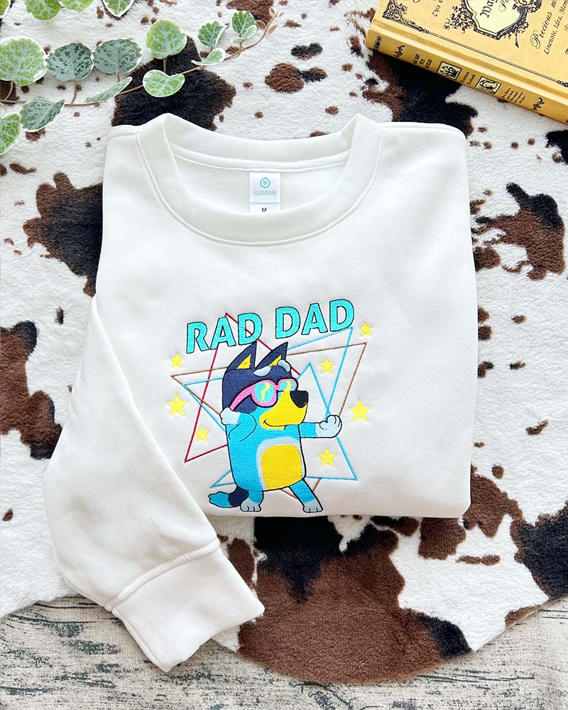 Rad Mom Rad Dad ( Bluey Family) – Embroidered Shirt Rad Mom Rad Dad ( Bluey Family) – Embroidered Shirt
