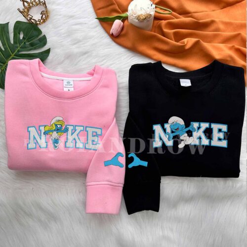 Couple Smurfs – Embroidered Shirt