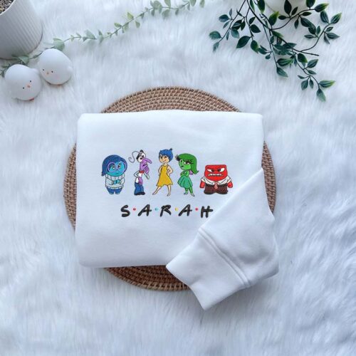 Friends Inside Out For Custom – Embroidered Sweatshirt