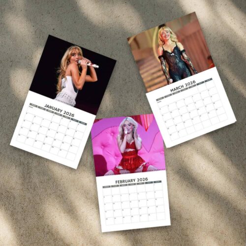 A Year Of Sabrina Carpenter 2026 Calendar Version 2
