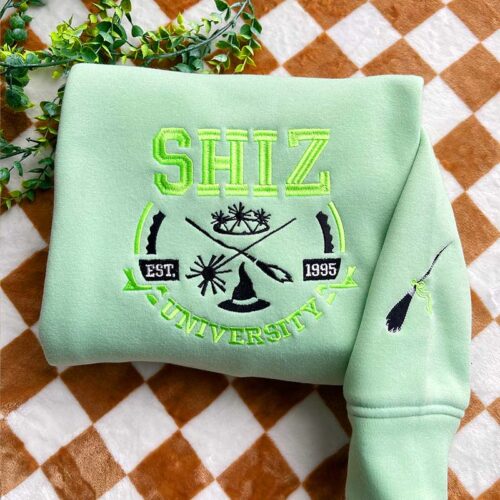 Shiz Wicked Movie – Embroidered Sweatshirt/Hoodie/T-shirt