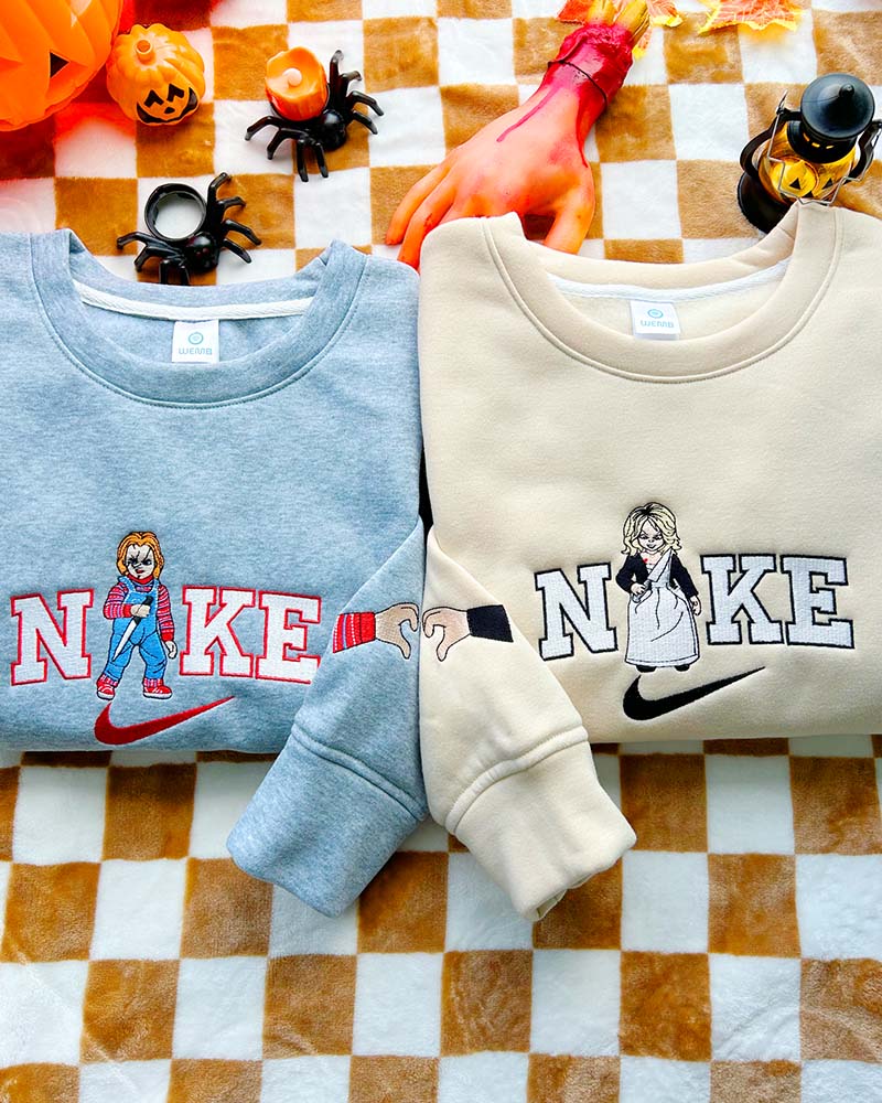 Chucky & Tiffany – Embroidered Sweatshirt Chucky & Tiffany – Embroidered Sweatshirt