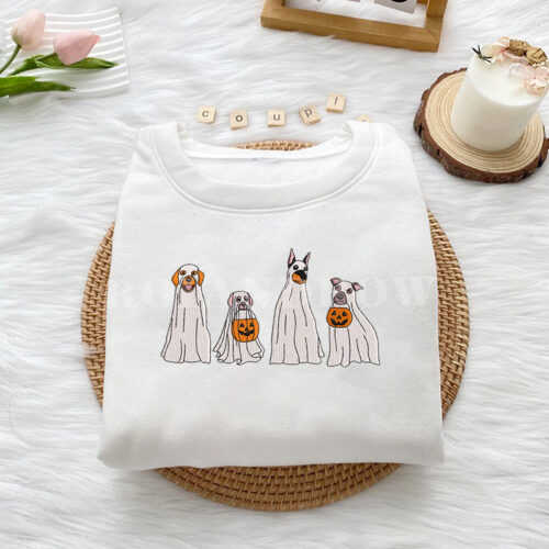 Dog Haloween – Embroidered Sweatshirt