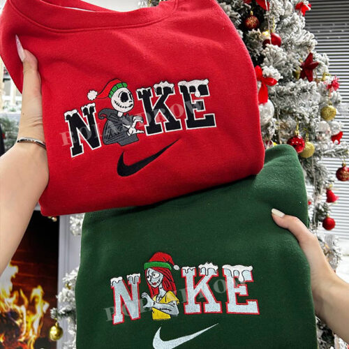 Jack & Sally (Ver 2) – Christmas Embroidered Shirt