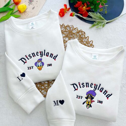 Disneyland Donald Duck & Goofy – Embroidered Sweatshirt/Hoodie/T-shirt