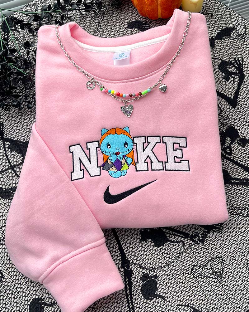 Jack & Sally (hello kitty version)- Embroidered Sweatshirt/Hoodie/T-shirt Jack & Sally (hello kitty version)- Embroidered Sweatshirt/Hoodie/T-shirt