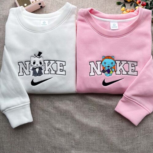 Jack & Sally (hello kitty version)- Embroidered Sweatshirt/Hoodie/T-shirt