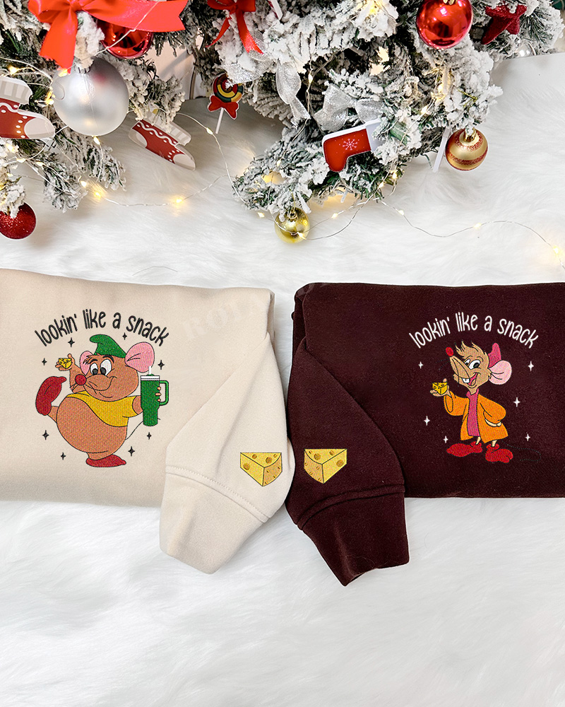 Gus Gus & Jaq – Embroidered Sweatshirt Gus Gus & Jaq – Embroidered Sweatshirt