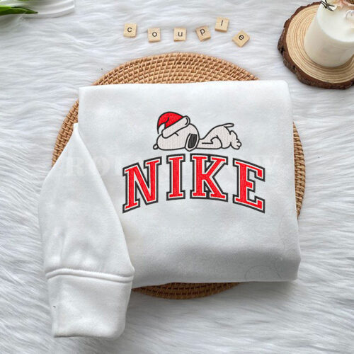 Snoopy Sleep Christmas – Embroidered Sweatshirt