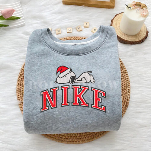 Snoopy Sleep Christmas – Embroidered Sweatshirt