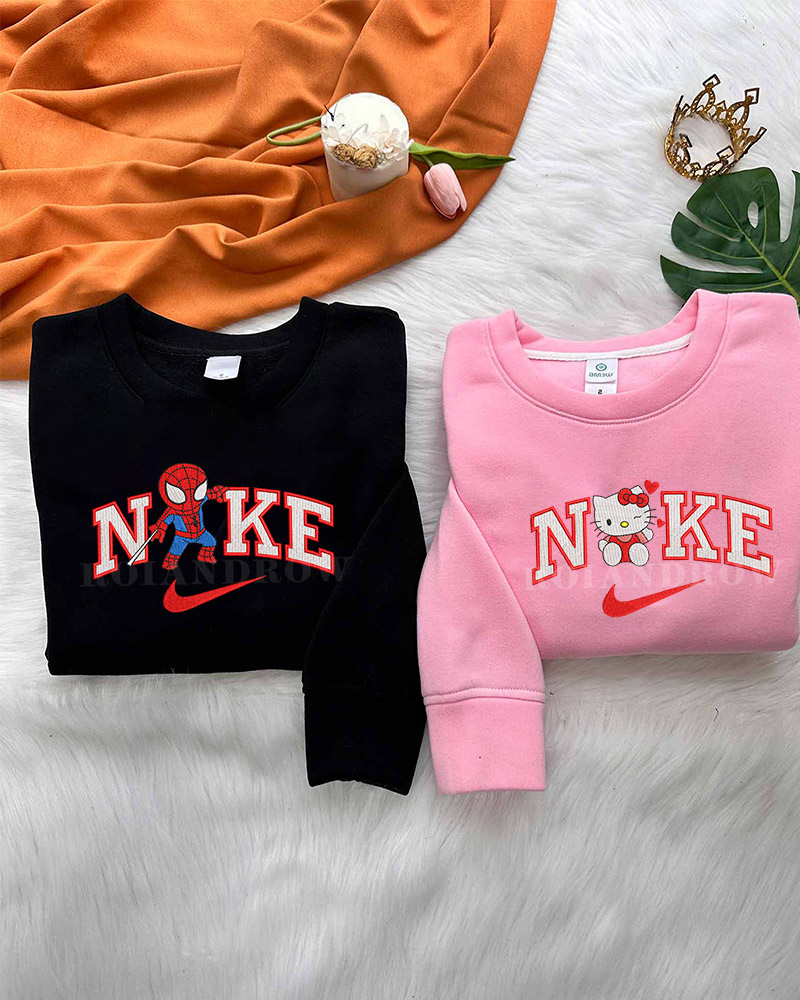 Spider Man and Hello Kitty (Ver 2) – Embroidered Shirt Spider Man and Hello Kitty (Ver 2) – Embroidered Shirt