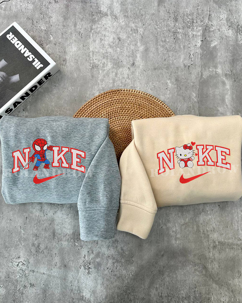 Spider Man and Hello Kitty (Ver 2) – Embroidered Shirt Spider Man and Hello Kitty (Ver 2) – Embroidered Shirt