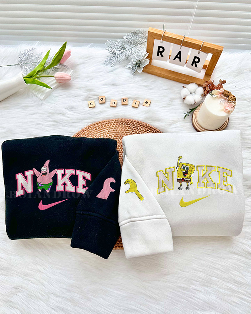 Spongebob and Patrick (Ver 2) – Embroidered Shirt Spongebob and Patrick (Ver 2) – Embroidered Shirt