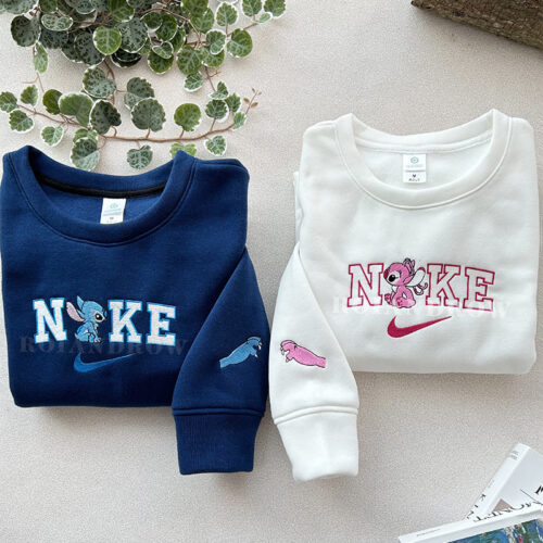 Stitch and Angel – Embroidered Shirt