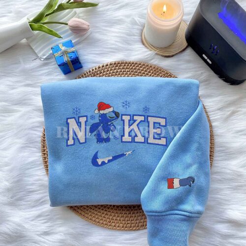 Stitch & Angel – Embroidered Christmas Shirt