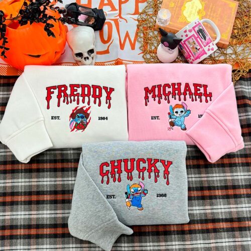Stitch Halloween Version – Embroidered Sweatshirt/Hoodie/T-shirt