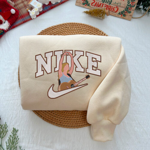 The girl wearing guitar (ver 2) – Embroidered Sweatshirt