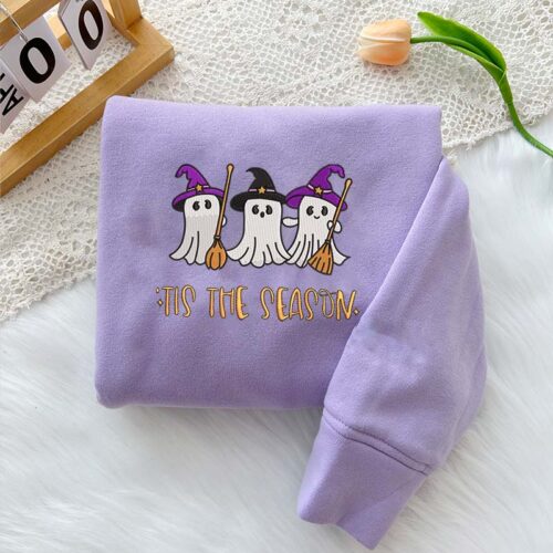 Halloween ghost witches – Embroidered Sweatshirt