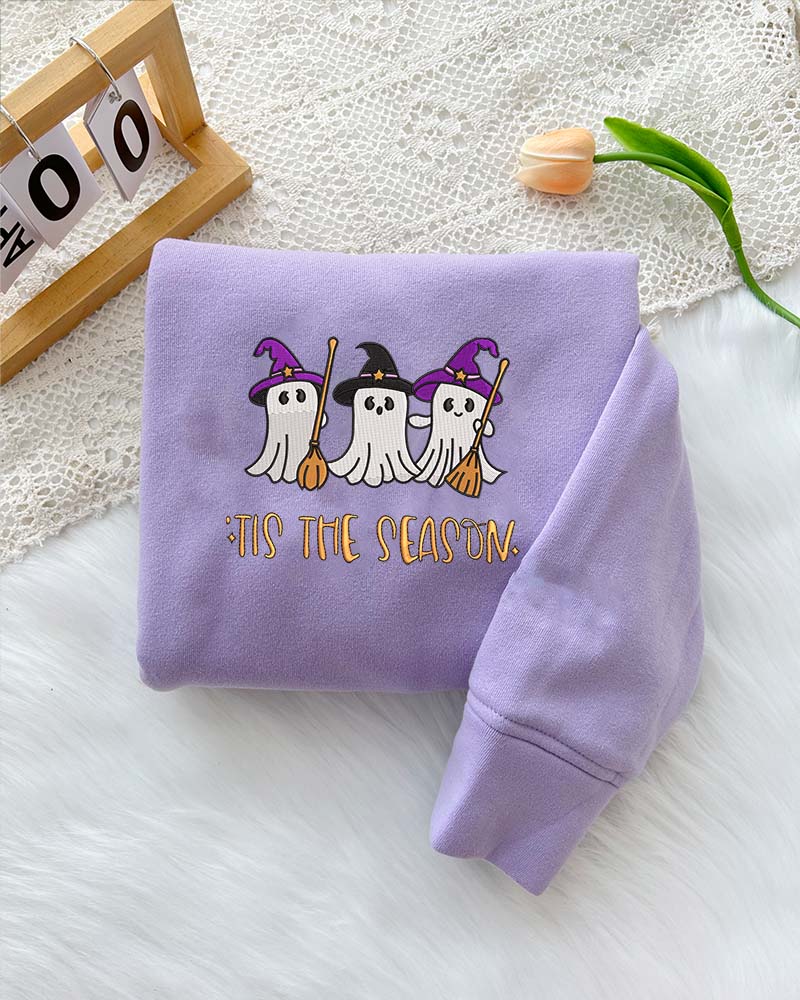Halloween ghost witches – Embroidered Sweatshirt Halloween ghost witches – Embroidered Sweatshirt