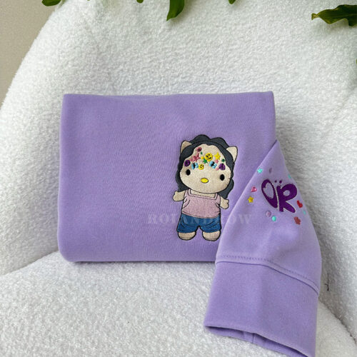Artist Hello Kitty Plushies – Embroidered Sweatshirt