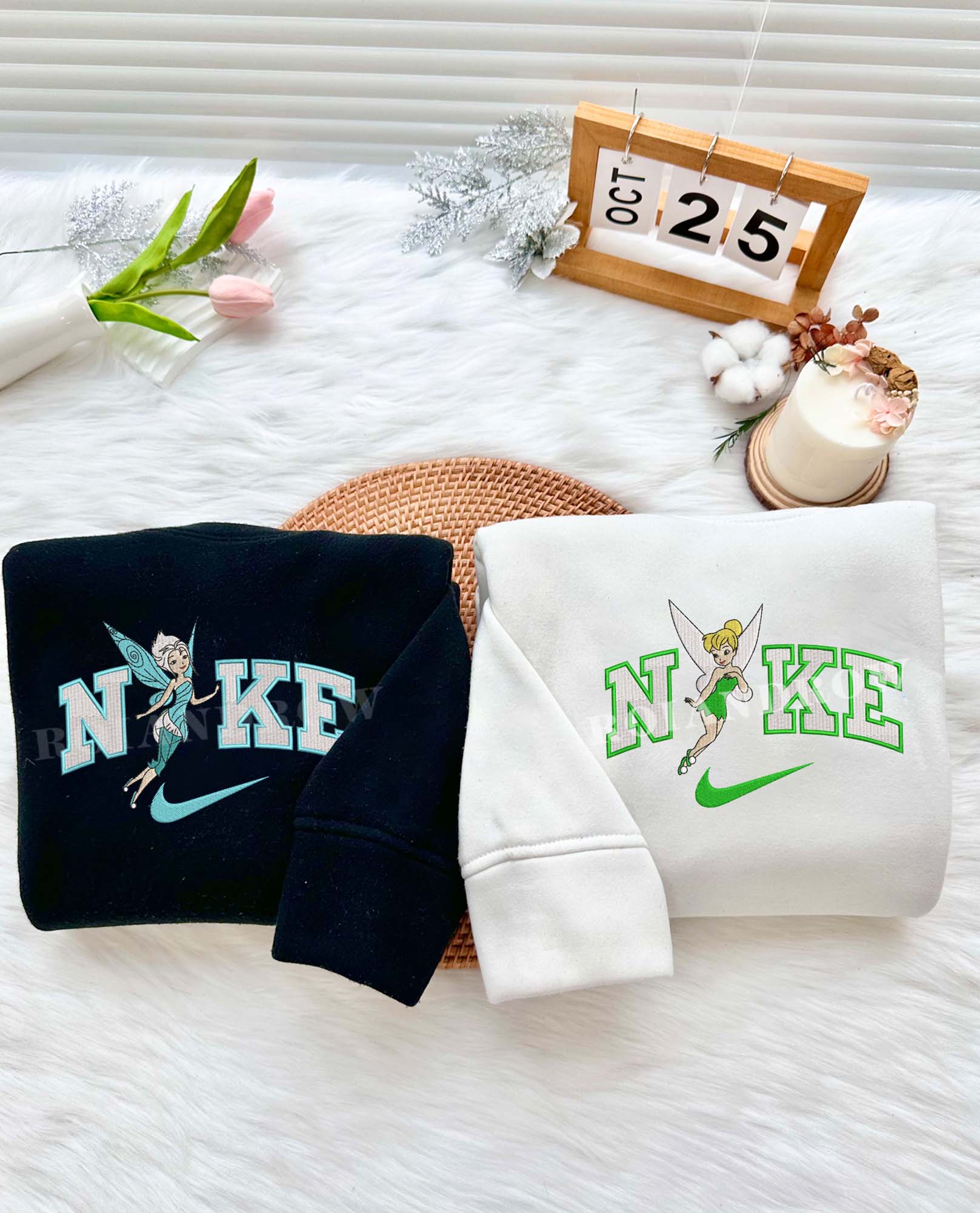 Tinkerbell and Periwinkle – Embroidered Shirt Tinkerbell and Periwinkle – Embroidered Shirt