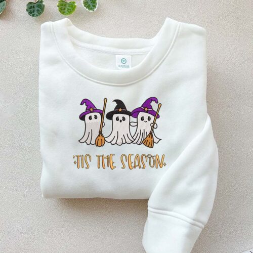 Halloween ghost witches – Embroidered Sweatshirt