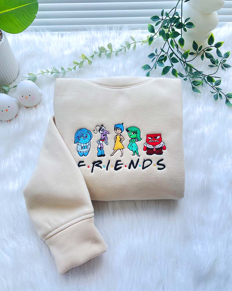 Friends Inside out- Embroidered Sweatshirt/Hoodie/T-shirt Friends Inside out- Embroidered Sweatshirt/Hoodie/T-shirt