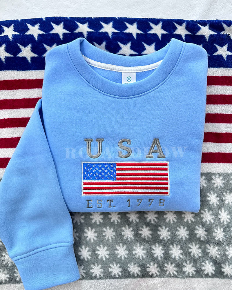 USA Flag – Embroidered Shirt USA Flag – Embroidered Shirt