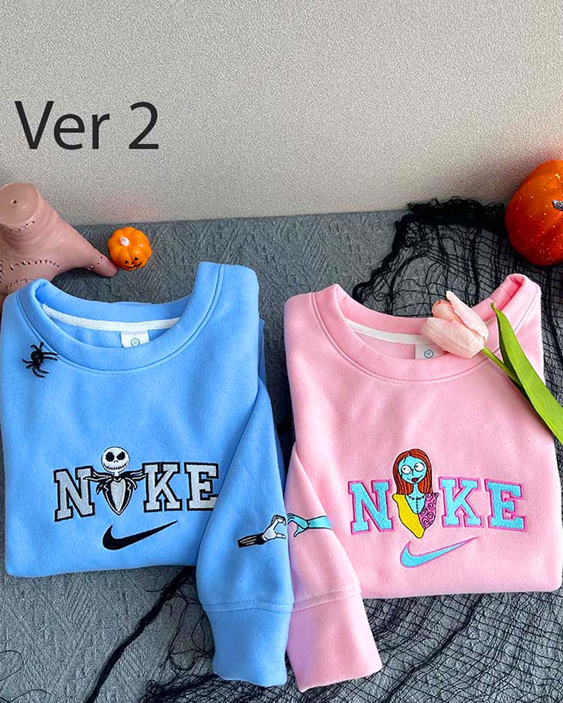 Jack and Sally (The Nigthmare before Christmas Full Version) – Embroidered Sweatshirt/Hoodie/T-shirt Jack and Sally (The Nigthmare before Christmas Full Version) – Embroidered Sweatshirt/Hoodie/T-shirt