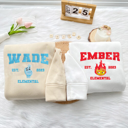 Elemental  Ember and Wade (Ver 2) – Embroidered Shirt
