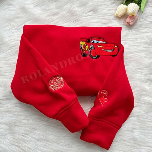 McQueen & Sally & Mater (Ver 3) – Embroidered Sweatshirt/Hoodie/T-shirt