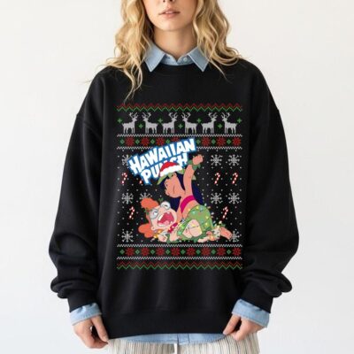 Hawaiian Punch Christmas Sweatshirt, Lilo And Stitch
