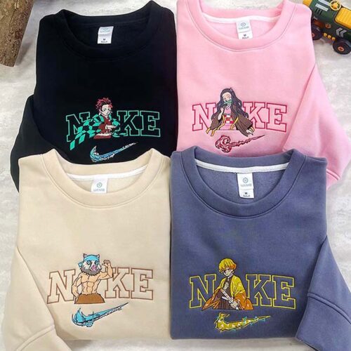 Demon slayer – Embroidered Sweatshirt/Hoodie/T-shirt