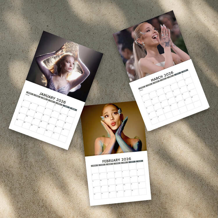 A Year of Ariana Grande 2026 Calendar | Home Decor, Office Decor, Fan Gift A Year of Ariana Grande 2026 Calendar | Home Decor, Office Decor, Fan Gift