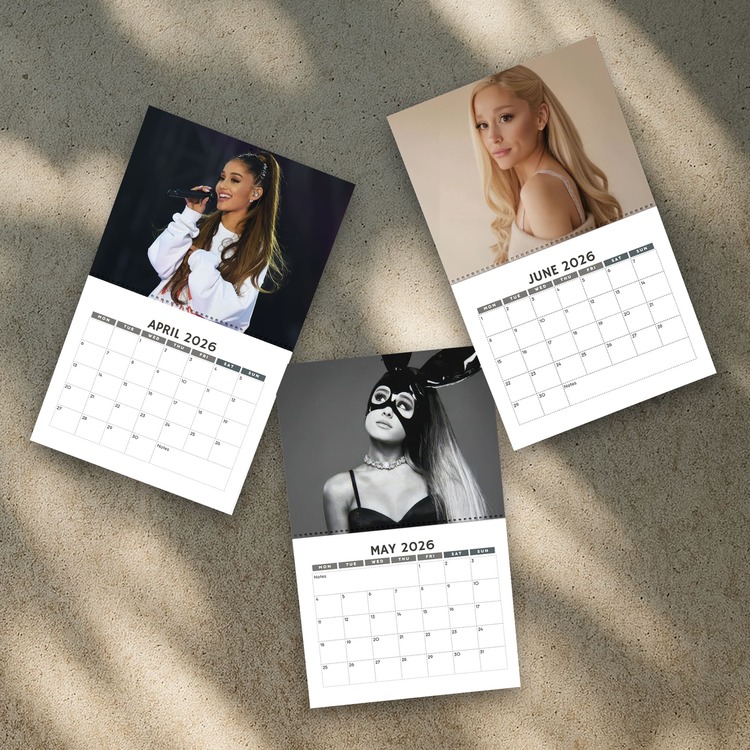 A Year of Ariana Grande 2026 Calendar | Home Decor, Office Decor, Fan Gift A Year of Ariana Grande 2026 Calendar | Home Decor, Office Decor, Fan Gift