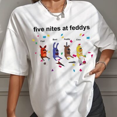 Five Nites At Feddys T-Shirt, Gift For Gamer