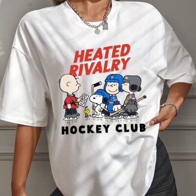 Funny Snoopy Heated Rivalry Hockey Club T-Shirt