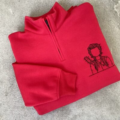 Steve Harrington Embroidered Zip Sweatshirt, Stranger Things Movie