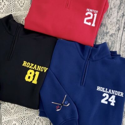 Team Hollanov Embroidered Zip Sweatshirt