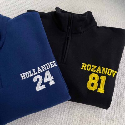 Team Hollanov Embroidered Zip Sweatshirt