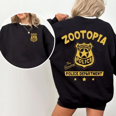 Zootopia Police Department 2 Sides T-Shirt