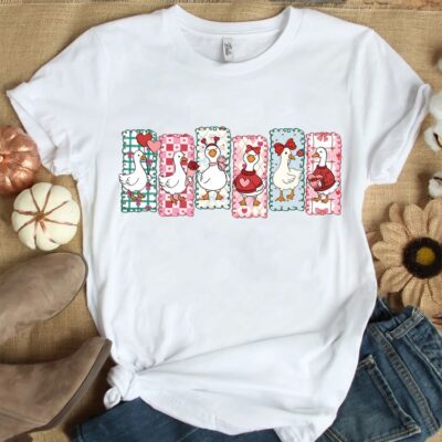 Just A Love Goose Valentine T-Shirt